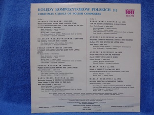 Koledy kompozytorow polskich I, LP-levy, R926