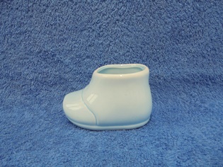 Posliininen sininen vauvan tossu, kenkä, koriste-esine, E151