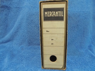 Mercantil, pieni vanha mappi, rekvisiitta, L334