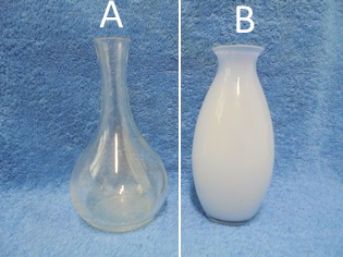 Pieni lasimaljakko, kirkas tai vaaleansininen, A1340