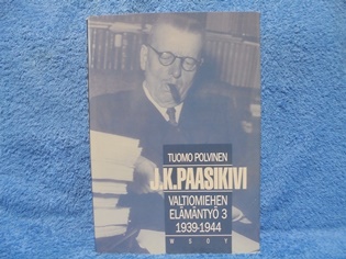 J.K. Paasikivi, Valtiomiehen elmnty 3 1939-1944, Polvinen Tuomo, K1410