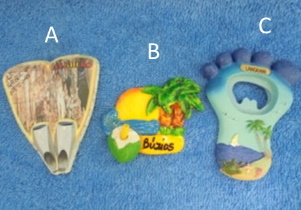 Pieni koristemagneetti, Alghero tai Buzios tai Langkaw, E205