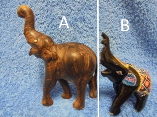 Puinen norsu, ruskea tai musta intialaiskoristein, E256