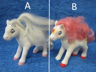 Lanard 1994, My Little Pony, valko ja pinkki harjainen, E274