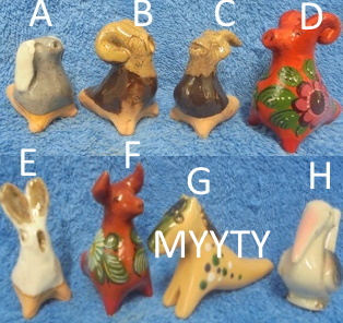 Savinen pieni El�in- pilli, koira- p�ssi- pupu- h�rk�- lintu, E335