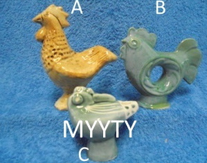 Kukko- tai lintupilli, Savipaja- Celadon, E392