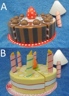 Le Toy Van, puinen suklaakakku tai syntympivkakku, kakkulapio, E413