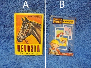 Lasten käytetyt pelikortit, Hevosia eri maista tai Puuha Pete, E496