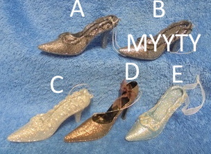 Kiilt�v�pintainen korkeakorkoinen naisten kenk�, koriste, E58