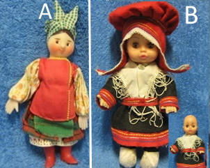 Koriste nukke, venäläinen tai saamelainen, E599