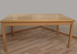 Koivuinen iso olohuoneenpöytä, sohvapöytä, H135
