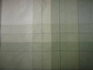Ruudullinen pytliina, vaalea/ vihre, S541