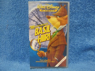 Mestarietsiv Basil Hiiri, VHS-kasetti, Walt Disney klassikko, piirretty, R305