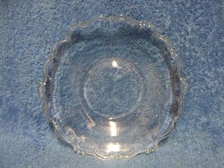 Riihimen lasi, jllkiruokalautanen, Ludvig, vanhat pienet lasilautaset, A1709