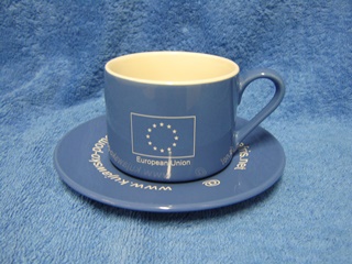 European Union- Defris, sininen kuppi ja tassi, A1429