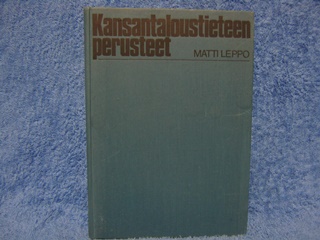 Kansantaloustieteen perusteet, Leppo Matti; K1338