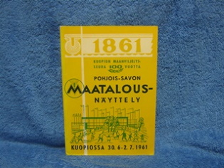 Pohjois-Savon maatalousnyttely Kuopiossa 1961, 100 vuotta, K1786