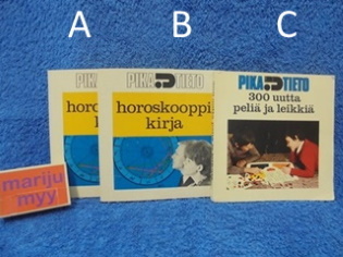 Pika tieto, horoskooppikirja tai 300 uutta peli ja leikki, K442