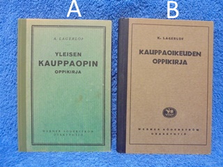 Yleisen kauppaopin oppikirja-26, Kauppaoikeuden oppikirja-28, Lagerlf K., K610