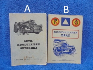 Autokoululaisen autokirja-49 Ikvalko tai Autokoululaisen opas-52 Pinoaro, K658