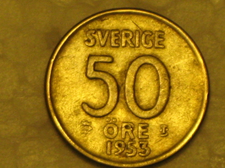 50 Öre, 1953, Sverige, R162