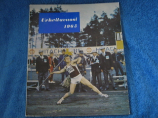 Urheiluvuosi 1965-kirja, Hggblom Stig, Eljanko Harri, myynniss, K156