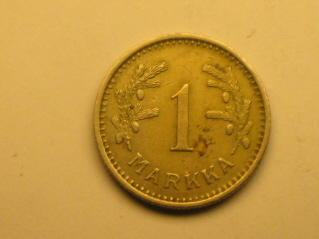 1 markka 1938, R104