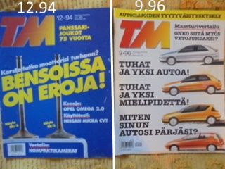 TM Tekniikan Maailma-lehti, 1985- 1987- 1994- 1998- 1999, 2002,  L159