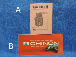 Ohjekirja, Ljubitelj camera tai Chinon Super 8 Movie Camera, L56
