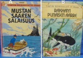 Tintin seikkailut 6 tai 17, vanha sarjakuvalehti, L7