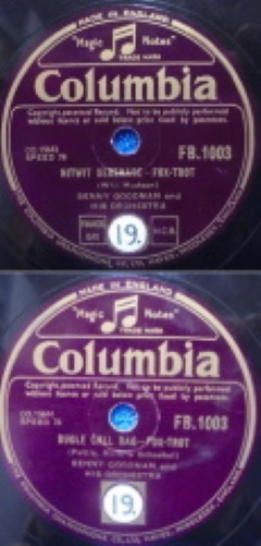 Benny Goodman and Orchestra, Nitwit Serenade/ Bugle Call Rag, sellakka, M669