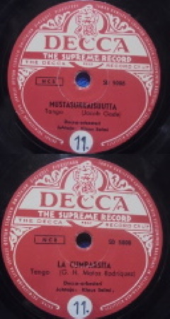 Decca SD 5800, Mustasukkaisuutta/ La Cumparsita, sellakka, M672