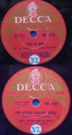 Danny Kaye/ Billy Cotton, C'est Si Bon/ The French Can-Can Polka, sellakka, M676
