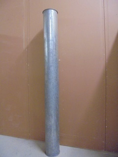 Käytetty galvanoitu pikapantaputki QF, 1980mm, 200mm, pöly& puru, P20
