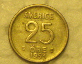 25 re, 1953, 1956, 1957, Sverige, R147