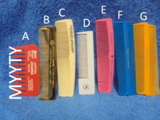Mainoskampa, keltainen, sininen, ruskea, valkoinen, R217