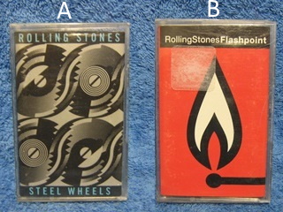 Rolling Stones, Steel Wheels 1989 ; Flashpoint 1991, c-kasetti, R306