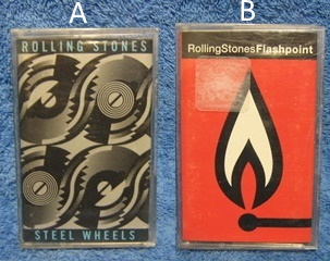 Rolling Stones, Steel Wheels 1989 ; Flashpoint 1991, c-kasetti, M603