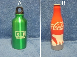Alumiininen pullo,  Jkarhu- Coca-Cola tai Nouht, R327