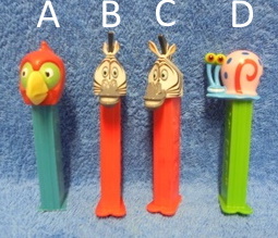 Pez, makeisannostelija, papukaija- seepra- etana, kerily,  R528