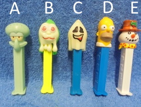 Pez, makeisannostelija, oliot- haamu- Simpson- lumiukko, kerily, R592