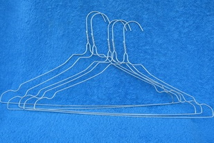 Metalliset henkarit, 5kpl, taivutettu metallilanka, S14