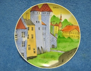 Tallinn, posliininen seinlautanen, rakennukset, S289