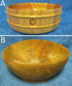 Pieni puukulho, tasapohjainen tai jalustallinen, kytetyt tavarat, S546