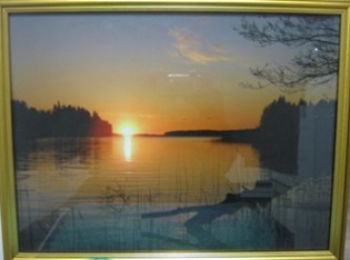 Valokuvataulu, Auringon lasku, kullanvriset kehykset, S980