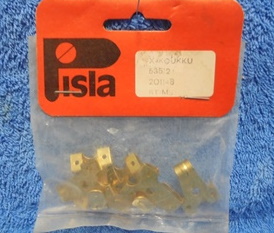 Pisla X-koukut 535/2, 6kpl, messingity ters, T131