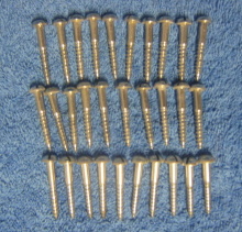 Kirkasruuvit, pallokantaiset, talttauraiset, 33mm, 30 kpl, T13