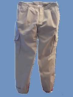 Original outdoor traveller, ruskehtavanharmaat miesten housut 48D, V1010