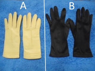 Naisten sormikkaat koko 7, beesit tai mustat, V1048