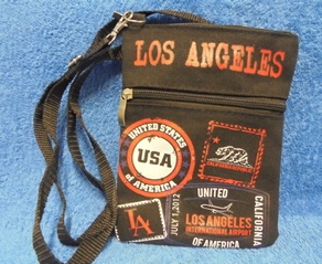 Musta kankainen Los Angeles-laukku, V316